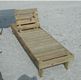 WOODEN SINGLE CHAISE LOUNGE 